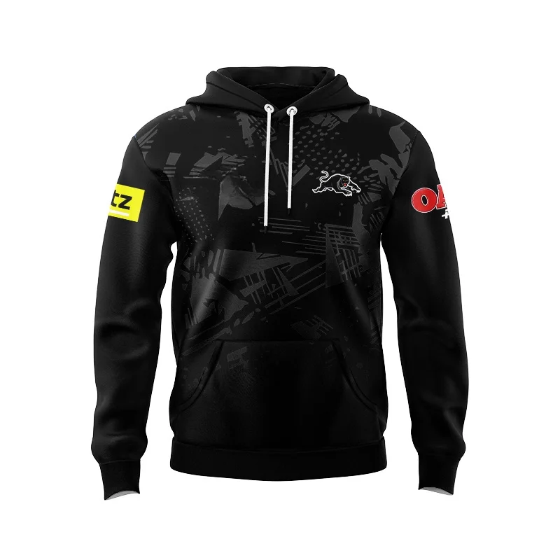 men's hooded rugby shirt, Penis Panther ANZAC hooded, home and away/legion/patchwork/training uniform, high-quality hooded
