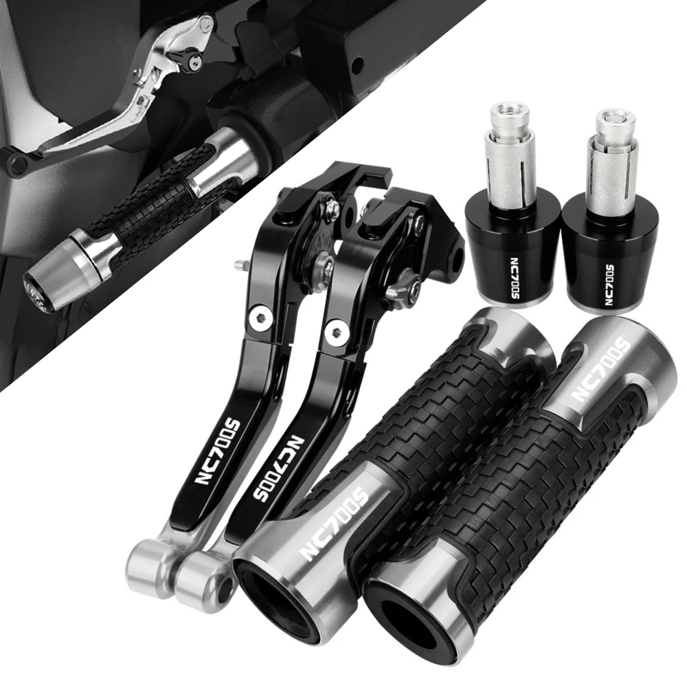 

For HONDA NC700S NC 700 S/X 2012 2013 2014 2015 Motorcycle Accessories Extendable Brake Clutch Levers Handlebar Grips Ends