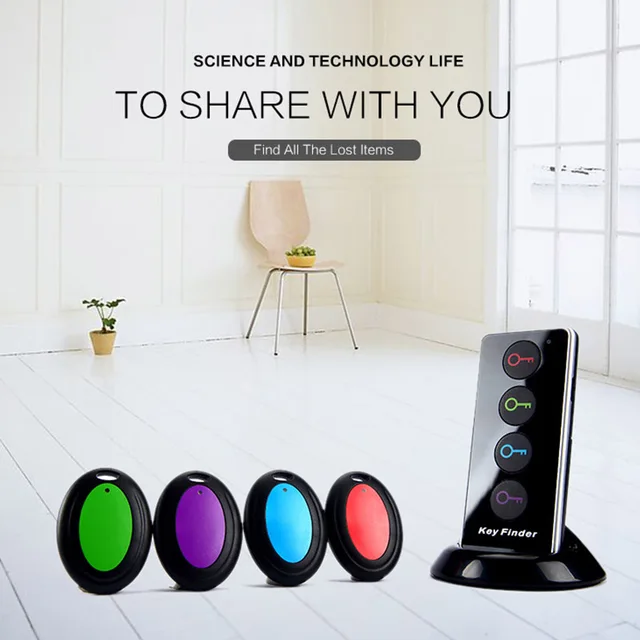 New 4-in-1 Wireless Key Finder Home Anti-loss Devices Mobile Phone Finders Multi Function Key Locator Tracker for Child Pet 4