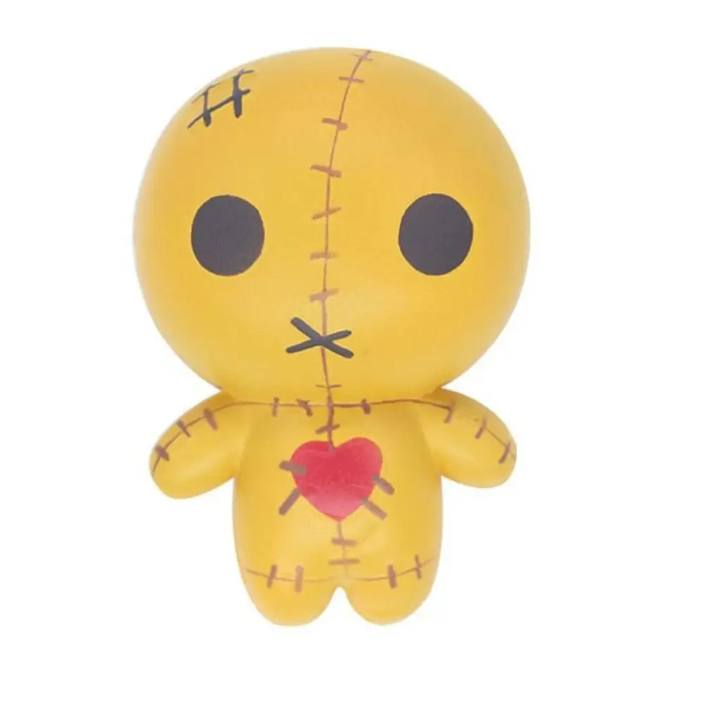 

Slow Rising Scented Voodoo Dolls Ghost Squeeze Toys Kawaii Vent Soft Doll Yellow Cute Exquisite Halloween Doll Kids Gift