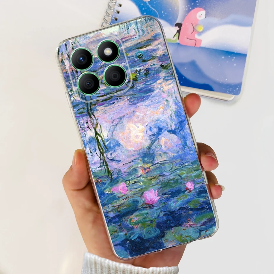 Luxury Painted Clear Silicone Phone Case, Soft Protective Cover, Enhanced Design