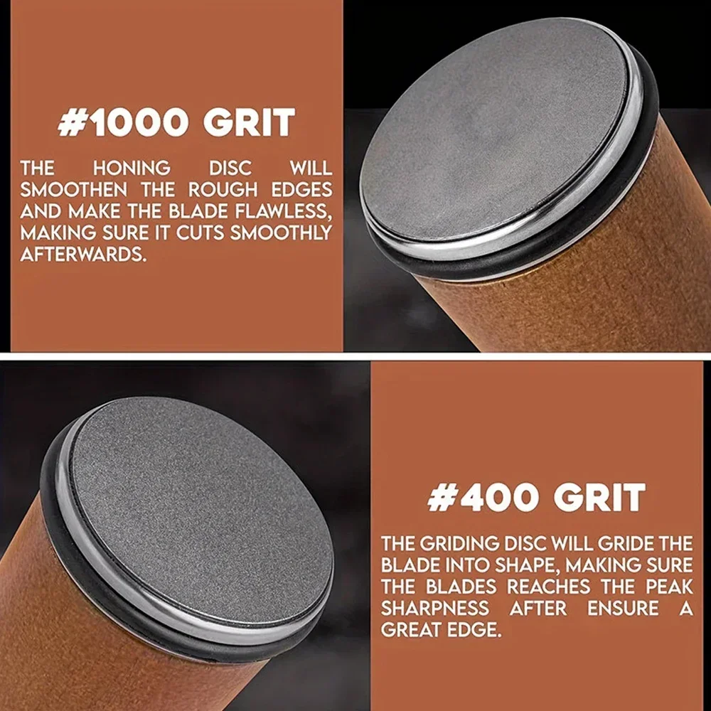 Rolling Knife Sharpener Kit with Industrial Diamonds for Chef Knives