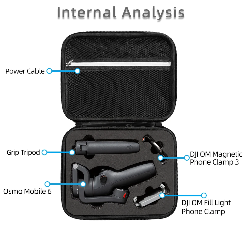 Drone Accessories Drone Storage Bag DJI Case Handbag Case Storage Bag For DJI OM 6 Portable Carrying Box For Osmo Mobile 6 Handheld Gimbal