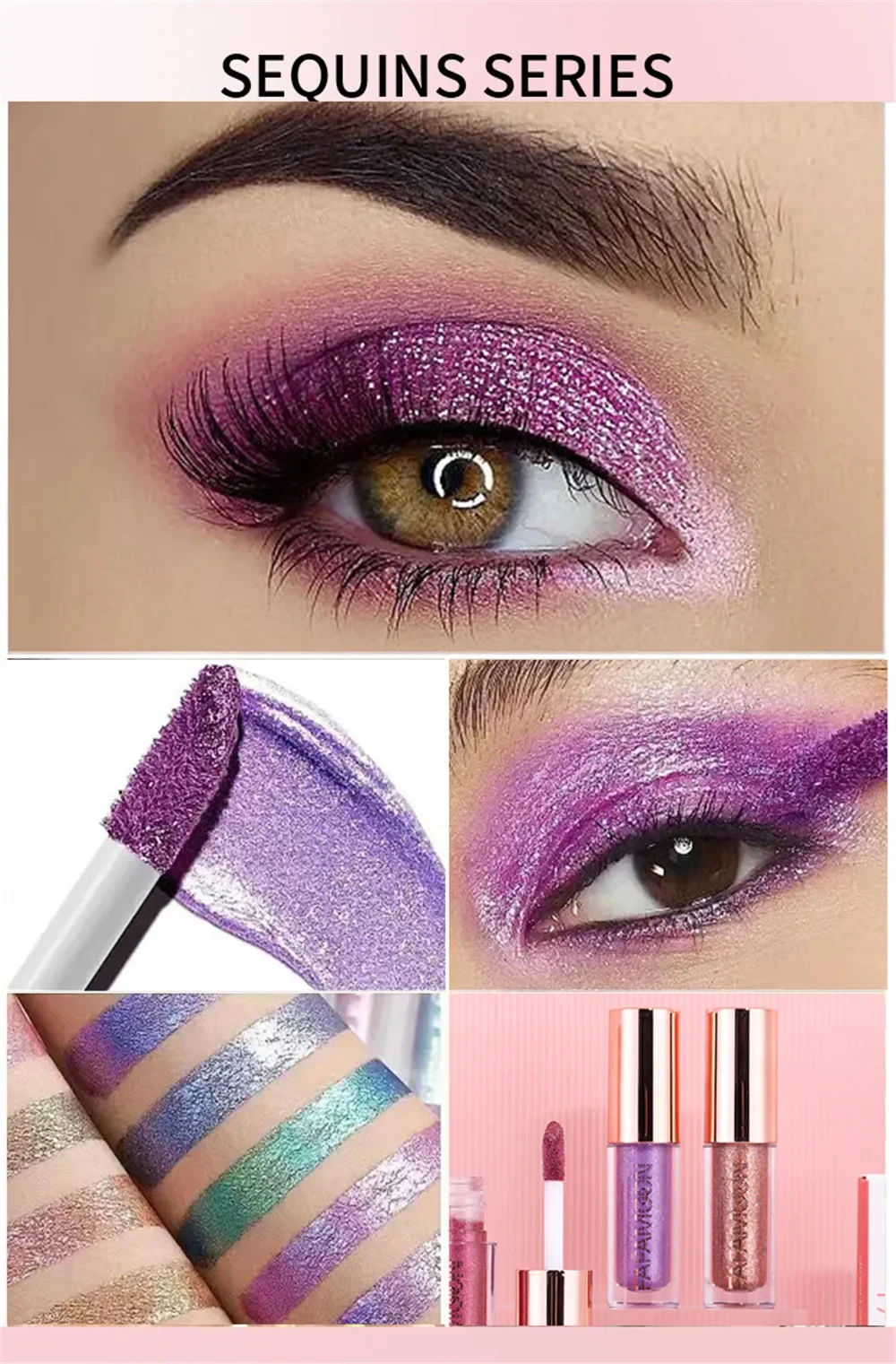 Liquid Eyeshadow Purple Matte And Metallic Shimmer Long Lasting_voghion.com