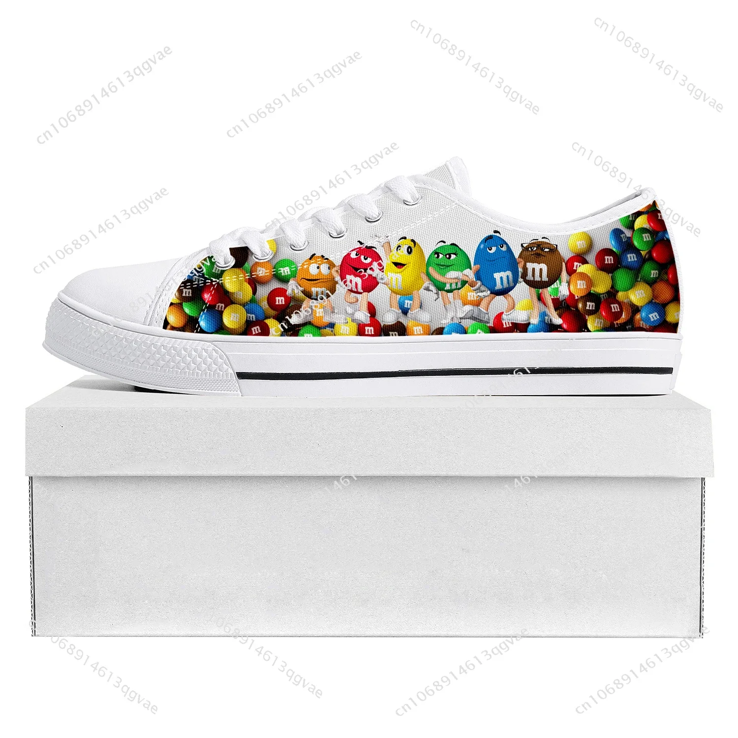 

M Chocolate Cartoon Low Top High Quality Sneakers Mens Womens Teenager Pop Canvas Sneaker Prode Casual Couple Shoes Custom Shoe