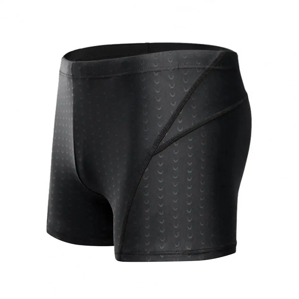 Men Swimming Shorts Waterproof Quick Dry Swim Trunks High Elasticity Mid Waist Soft Breathable Swimming Pants