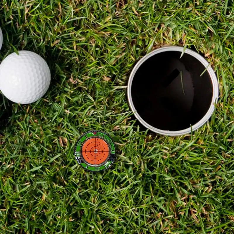 Golf Green Reader Golf Ball Marker With Level Sure Putt Pro Green Reading Aid Poker Chip Style Bubble Level Accessories