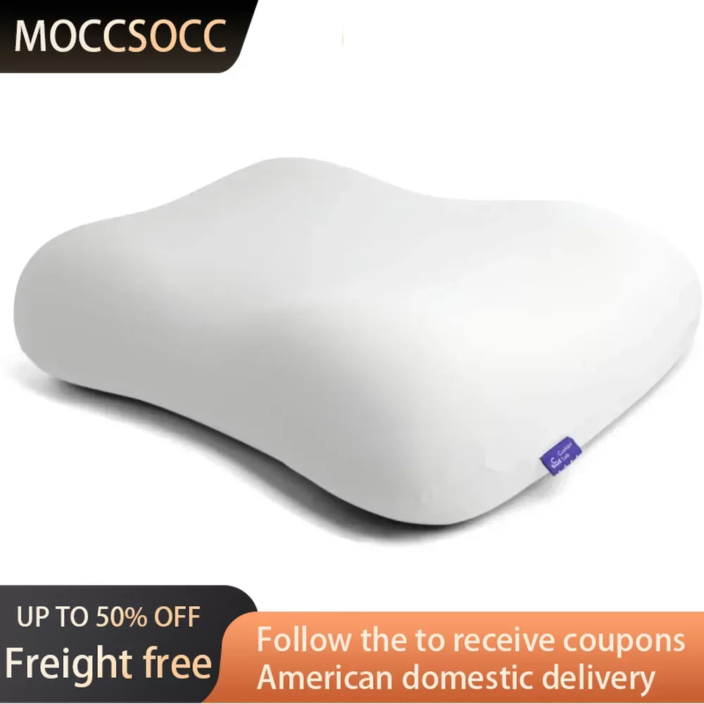 

Patented Ergonomic Contour Design for Side & Back Sleepers Pillow Deep Sleep Pillow Sleeping Pillows Freight Free