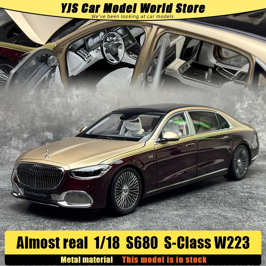 Almost real AR 1:18 Maybach S680 new S-Class W223 2021 alloy car