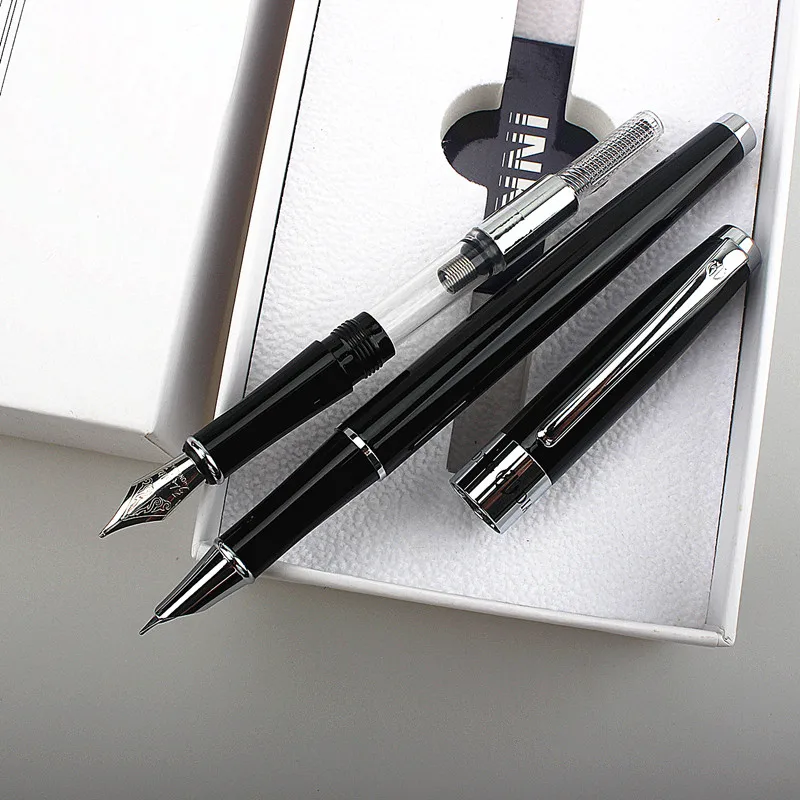 Luxury Simple Metal Fountain Pens 0.5mm /0.38mm Nib Business Signing