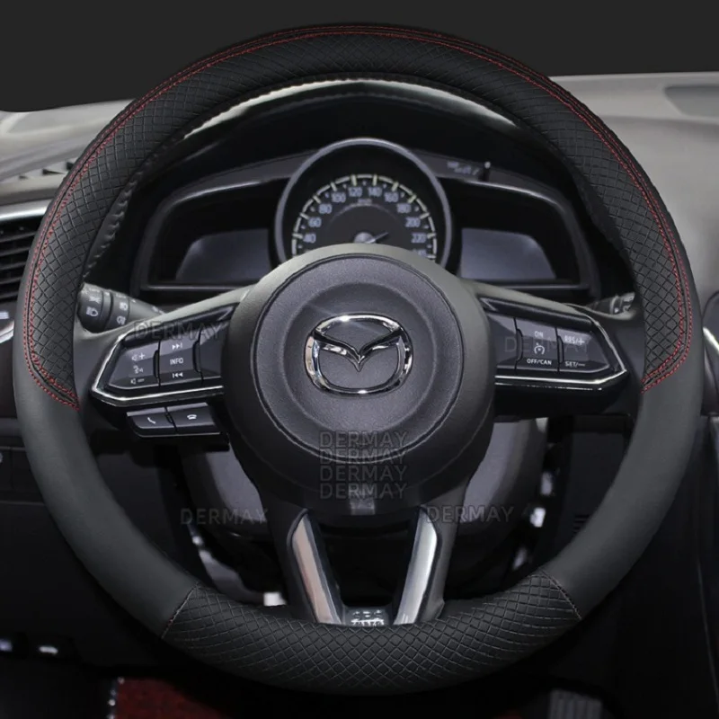Car Steering Wheel Cover for CX-3 CX-4 CX-5 CX-7 CX-9 Mazda 3 Axela 6 Gh Gj Demio steering wheel cover