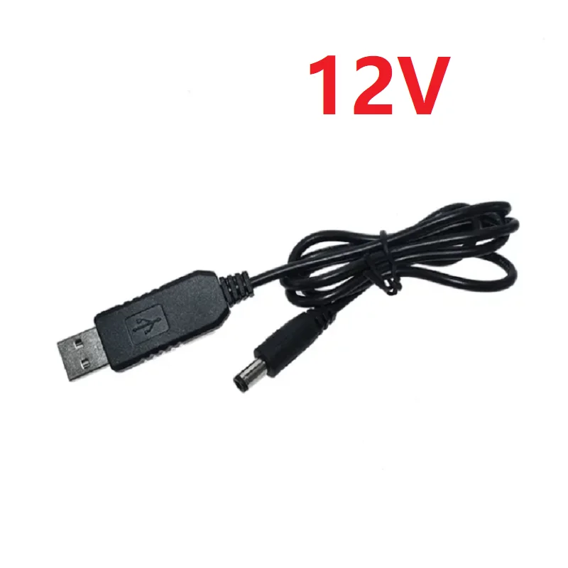 DC 5V DC 9V 12V 케이블 DC 5.5x2.1mm 플러그 USB 전원 부스트 라인 DC 5V에서 DC 9V / 12V 승압 모듈 USB 컨버터 어댑터 케이블