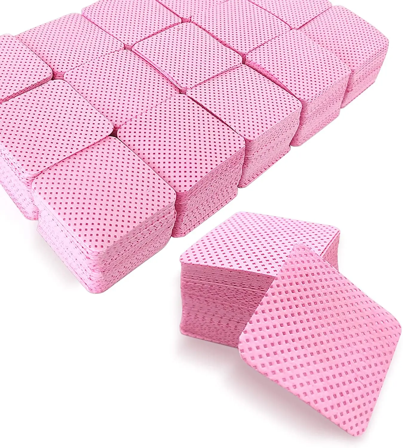 100/200/300PCS Lint Free Nail Wipes, Glue Wipes, Absorbent Soft Non-woven 200pc Lint- Free Cotton Wipes Nail Polish Remover Wipe 4