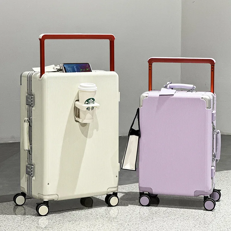 New travel case with wide pull rod, 24 inch pull rod, male and female universal wheel password box,