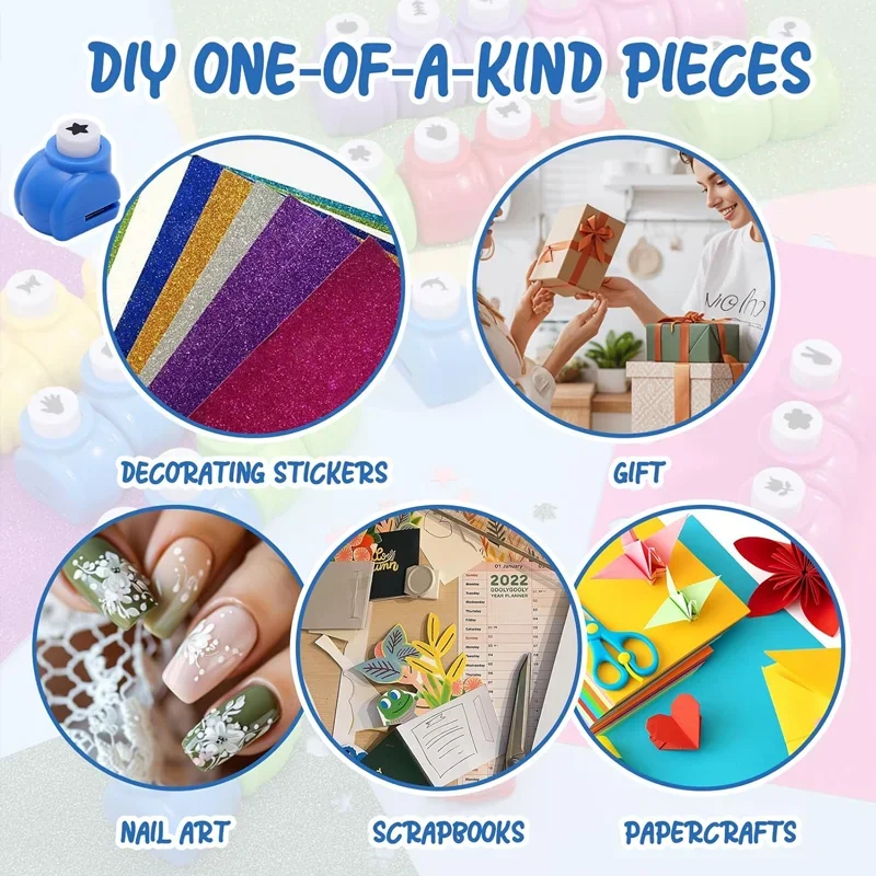 DIY Mini Puncher for Kids Puncher Shape Mini Scrapbook Punches Handmade Cutter Card Craft Hole Punch