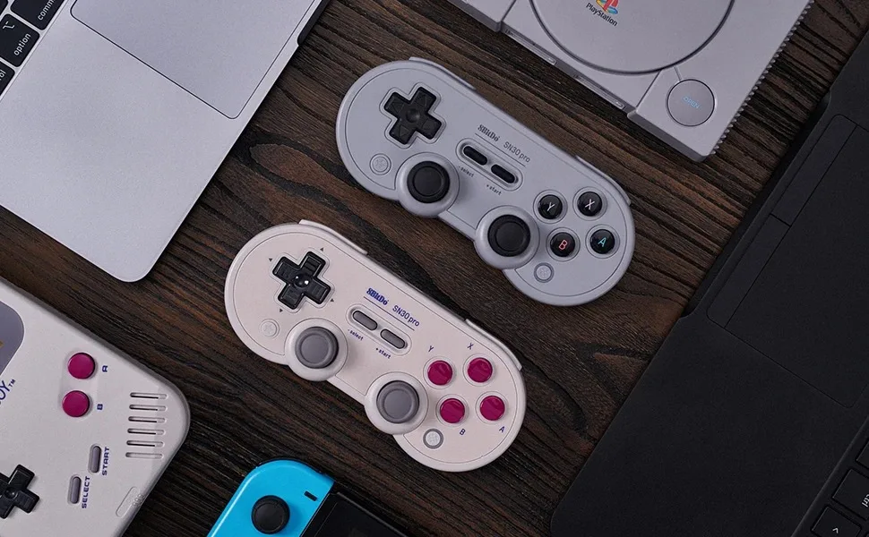 홀 조이스틱이 장착된 SN30 Pro 블루투스 게임패드는 닌텐도 스위치/윈도우10/11/iOS/안드로이드/라즈베리 파이 컨트롤러에 적합합니다.