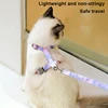 Cat Harness and Leash Set Adjustable Escape Proof Pet Harness for Kitten Outdoor Walking Cat Collar Lead Leash Pet Supplies 3
