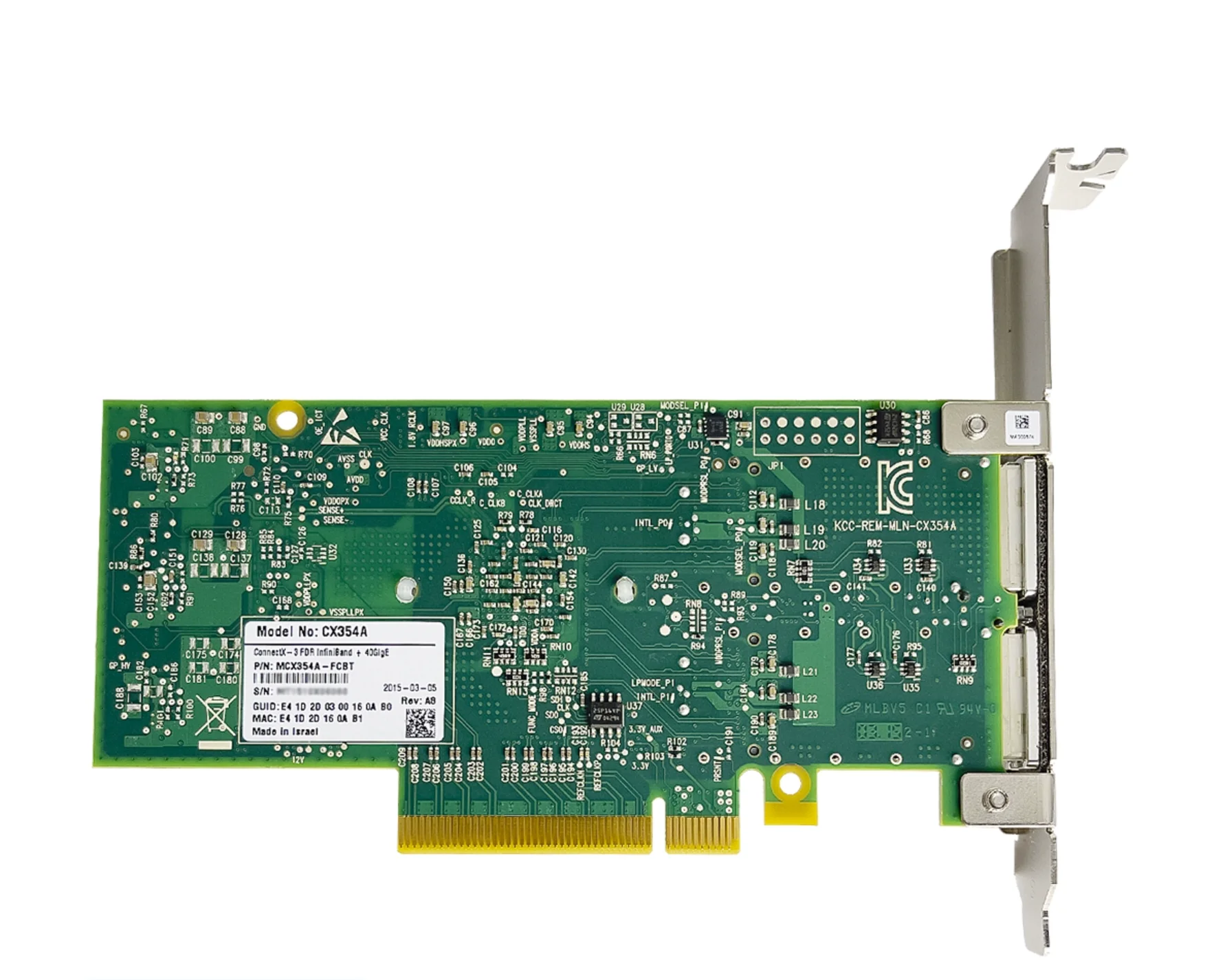 Mellanox MCX354A-FCBT ConnectX-3 Pro デュアルポート 40GbE QSFP+