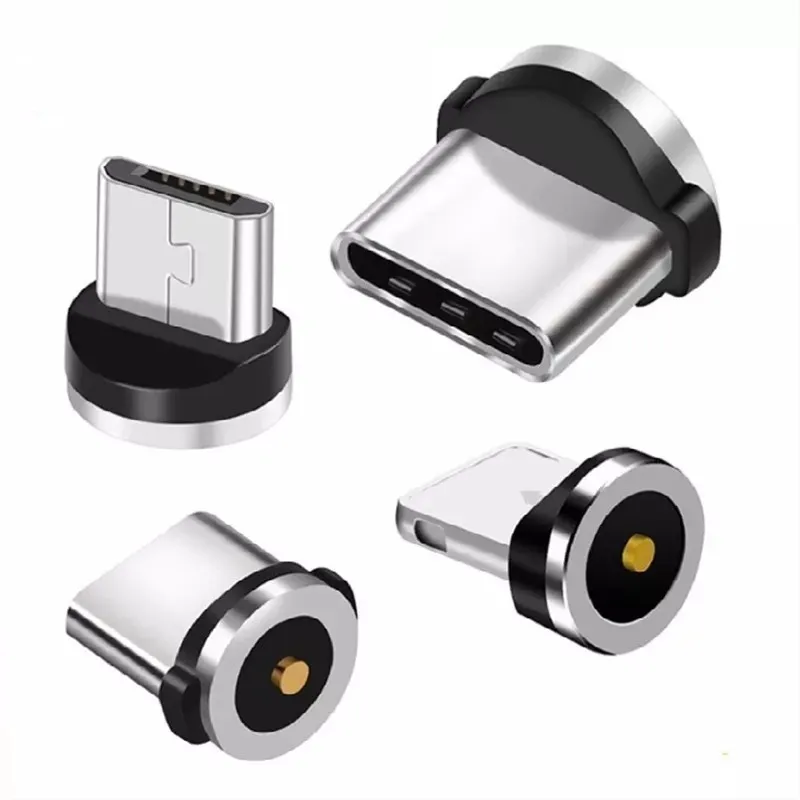 Круглый Магнитный Кабельный штекер 8 Pin Type C Micro USB вилки Быстрая зарядка для