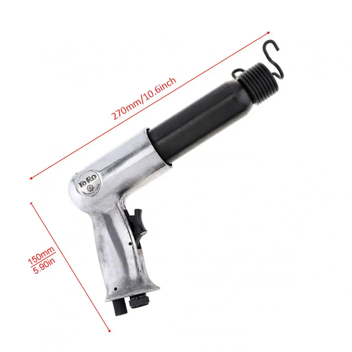 1/4 인치 92mm 전문 에어 해머 휴대용 에어 삽 소형 가스 삽 녹 제거제 녹 제거를위한 공압 도구