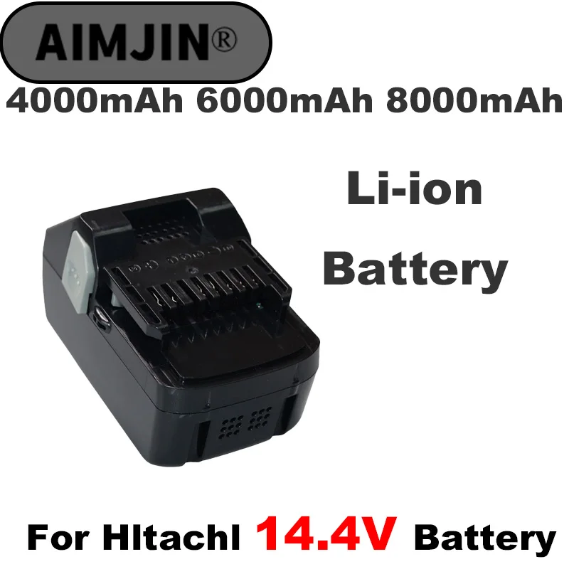 

Replacement Li-Ion Battery for Hitachi, 14.4V, 4000mAh,6000mAh,8000mAhBSL1430, CJ14DSL, BSL1440, CR14DSL, BSL1415, DDS14DSL