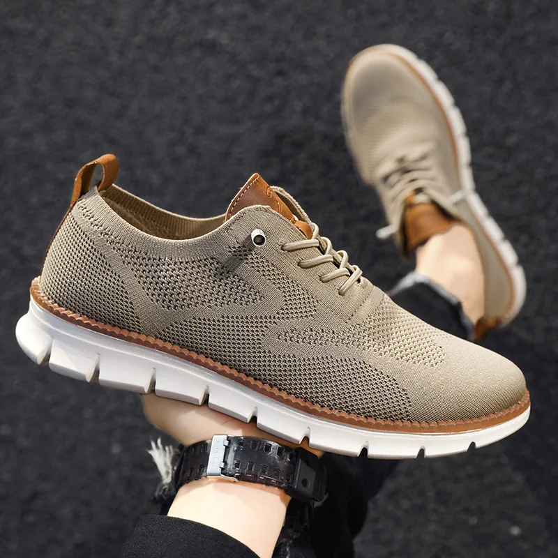 Stylish Oxfords Fashion Formal Business Urban Breathable Shoes for Male Non Slip Dress Sneakers for Man Men Casual Shoes Breeze 4