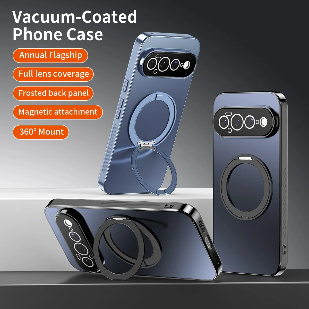 Magnetic 360° Rotating Stand Shockproof Phone Case with Magsafe Compatibility