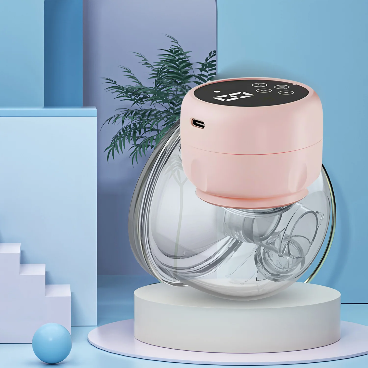 Electric Breast Pump Wearable Hands Free Portable Milk Extractor_voghion.com