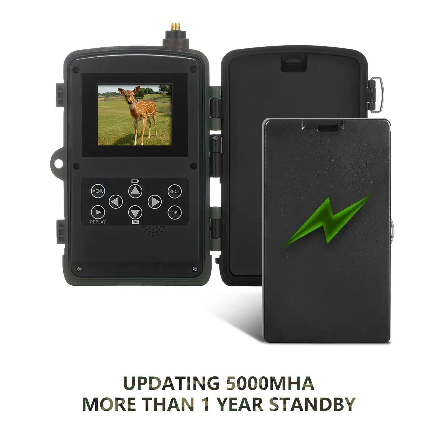 HC-801ALI Hunting Trail Camera With 5000Mah Lithium Battery 24MP 1080P IP65 Night Vision scope Photo Trap 0.3s 940nm Wild Camera