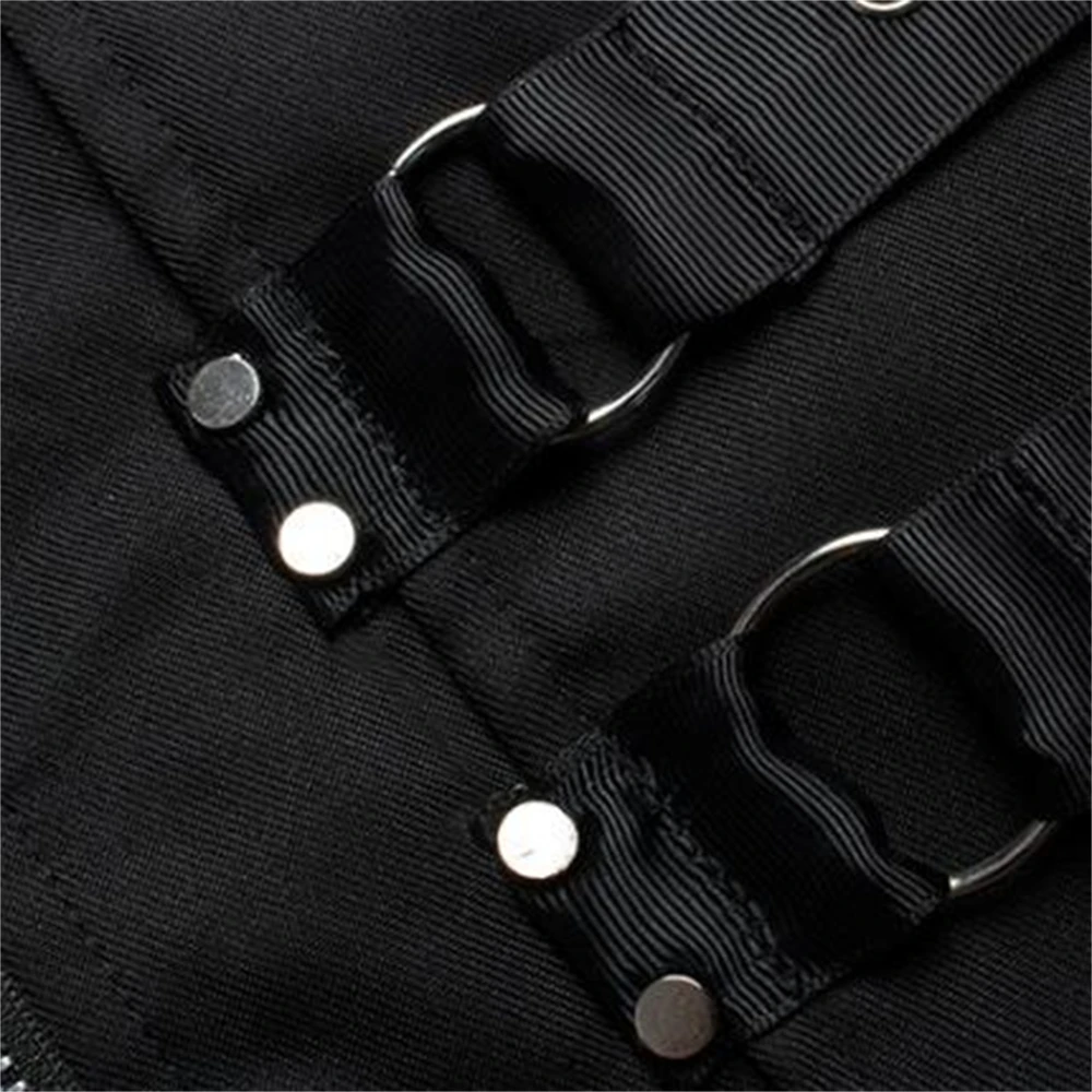 Punk Outerwear Medieval Man Trench Coat Black Men's Jacket Steampunk Windbreaker Gothic Clothing Halloween Costume