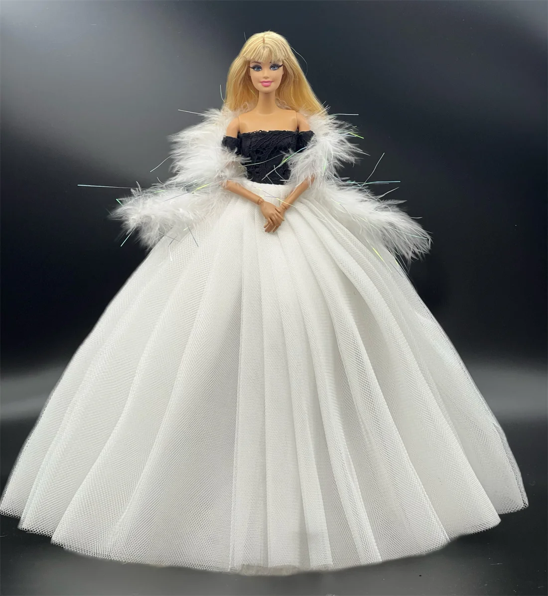 1 Set Doll Accessories Princess Dress + Shoes for 30cm 11 Inch Barbie Doll Kids or Birthday Gift 4