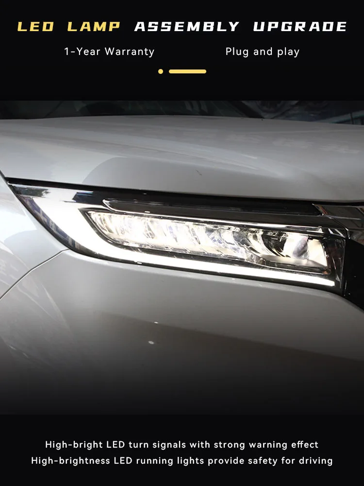 Honda Avancier 2017-2023 용 헤드라이트, 업그레이드 패션 LED 어셈블리, 슈퍼 브라이트 전구, 다이내믹 프론트 램프 액세서리, 신제품