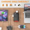 Portable Power Station Camping Solar Generator Solar Panel Not Included Lithium Battery Power  DC USB  for Home Camping 4