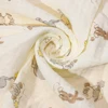 Cute Printed Baby Blanket Soft 2 Layer Cotton Receive Blankets for Newborn Bath Towel Summer Bedding Baby Items Mother Kids 5