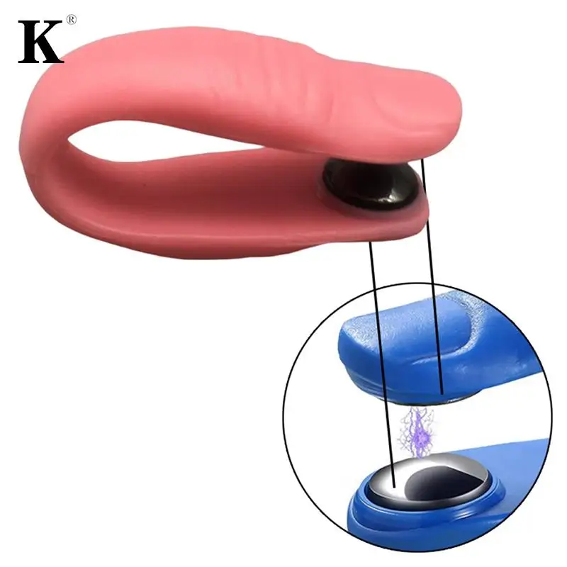 Magnetic Finger Joint Tiger Point Massage Clip Hand Meridian Massager Acupressure Clip for Thumbs Headache Blood Circulation,finger massage clip