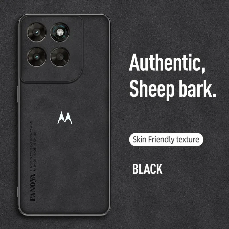 Premium Sheepskin Leather Business Logo Shockproof Slim Case
