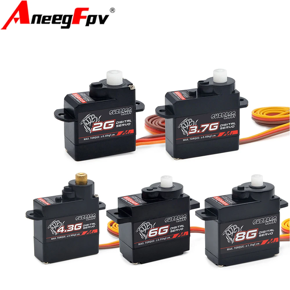 Surpass hobby aereo servo digitale 6g cambio plastica per aerei