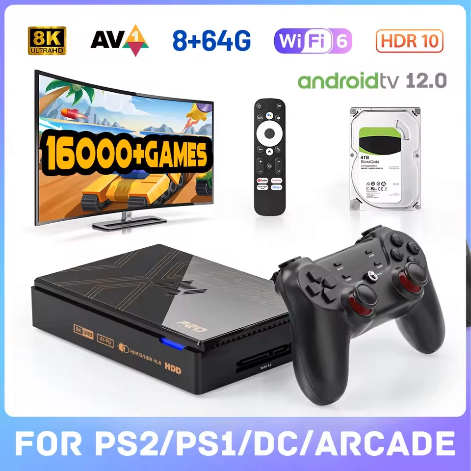 レトロビデオゲームスーパーコンソール X5pro 16000+ ゲーム 320