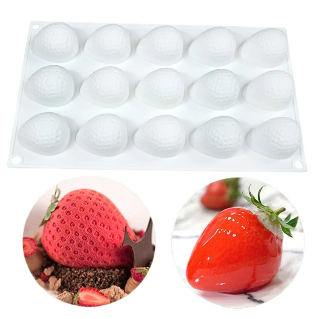 Chocolate Covered Strawberry Mold  Strawberry Shaped Silicone Mold - 3d  Silicone - Aliexpress