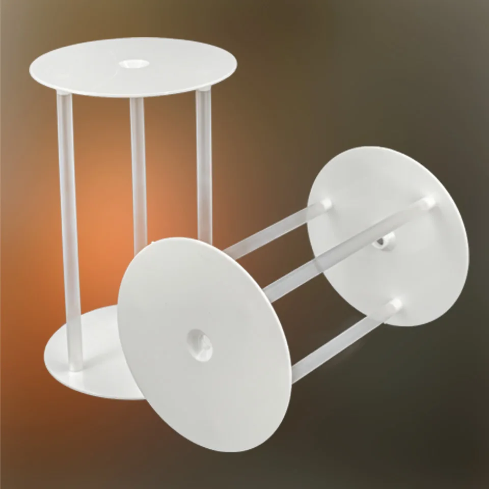 Multi-Layer Cake Tier Support Cake Dowel Rod Set 3Pcs Sticks With 1Pc Separator Plate For Tiered Construction Stacking