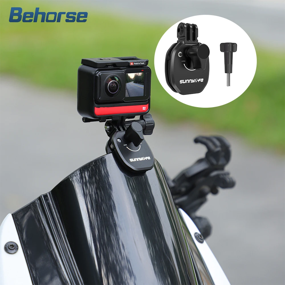 Clip per parabrezza moto per GoPro Hero 12 11 10 9 8 7 6 5 4 DJI