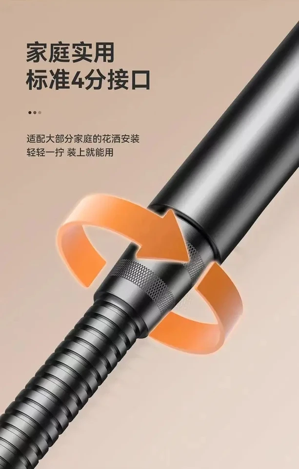 Soffione Doccia Universale A Risparmio Idrico Con 3 Modalità E Pulsante Stop - Massaggiatore In Silicone, Filtri Inclusi - 3
