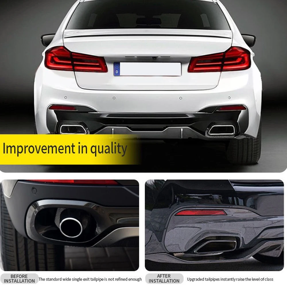 

Наконечник Выхлопной Трубы из нержавеющей стали 304 для BMW G30 G31 520i 530i 528i 5 Series