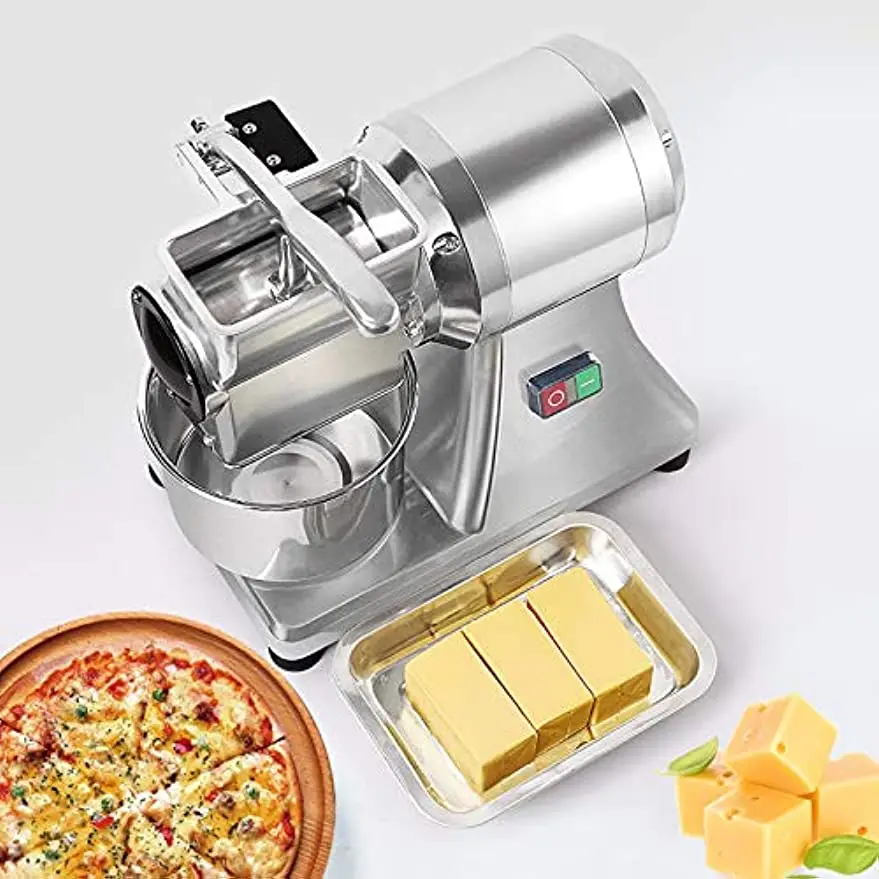110V Electric Cheese Grater Grinder Slicer Aluminium Alloy 304 Stainless Steel