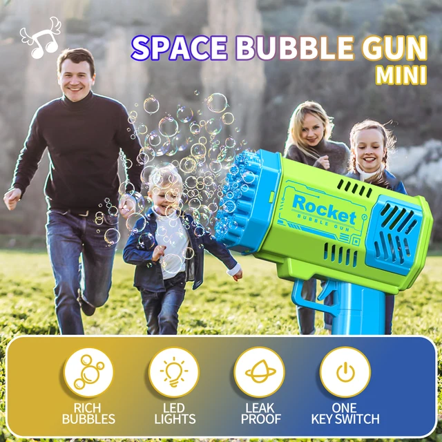 Baguette à Bulles Automatique Pour Enfants 3-5 Ans Lumière Et Musique Machine à Bulles Électrique Garçons Filles Cadeau Pour 2 3 4 5 6 7 8 Ans Jouets à Bulles Pour Anniversaire Mariage En Plein Air