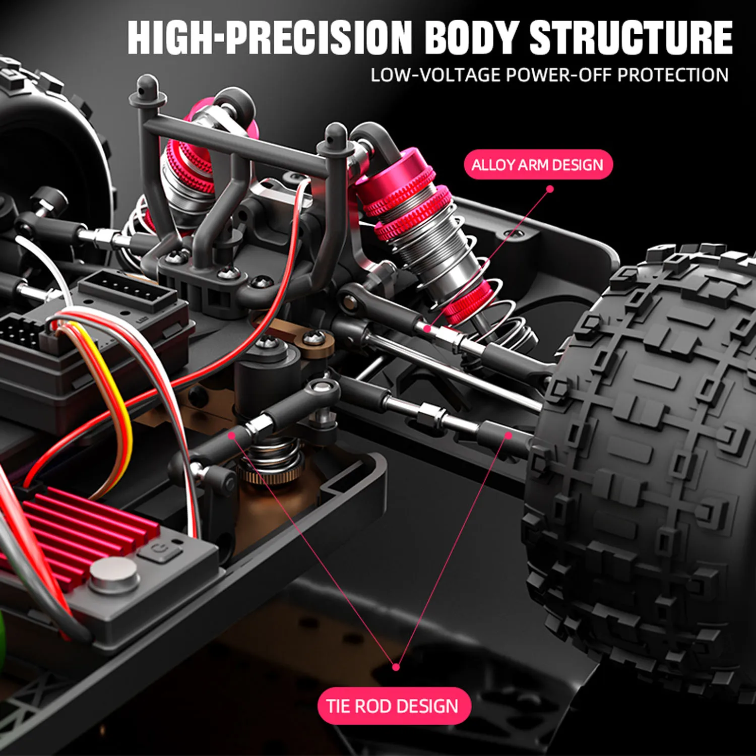 JJRC C8803 1/12 RC avto 4x4 brezglavnični motor 60 km/h RTR