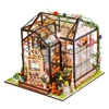 DIY Glow Miniature House Models with Furniture Kits Kids Educational Toy Handmade 3D Greenhouse Art Crafts Women Girls Gifts 6