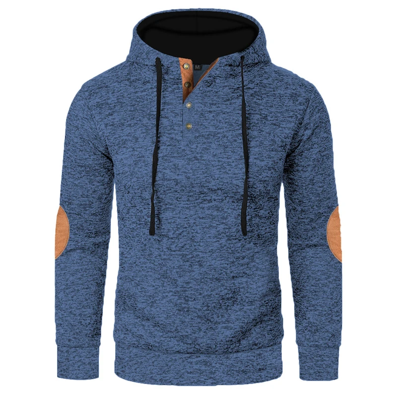 Animal Game Outdoor Men's Casual Hoodies Button Sport Jackets Men's Sweatshirts Solid Warm Work Coat Sport Hoodie Streetwear