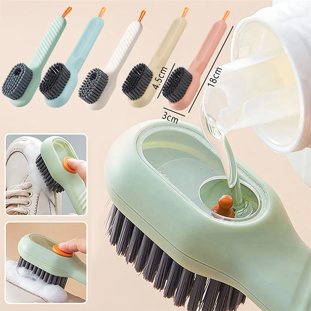 Brosse de nettoyage à poils souples pour chaussures et vêtements, outil de  nettoyage ménager - AliExpress