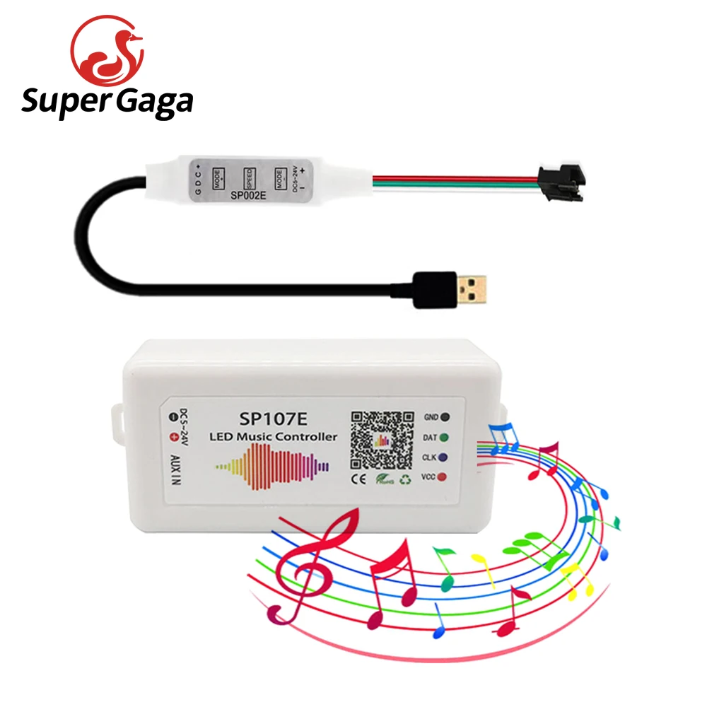 Sp107e Led Controller Bluetooth Pixel Ic Spi Music By Phone App For